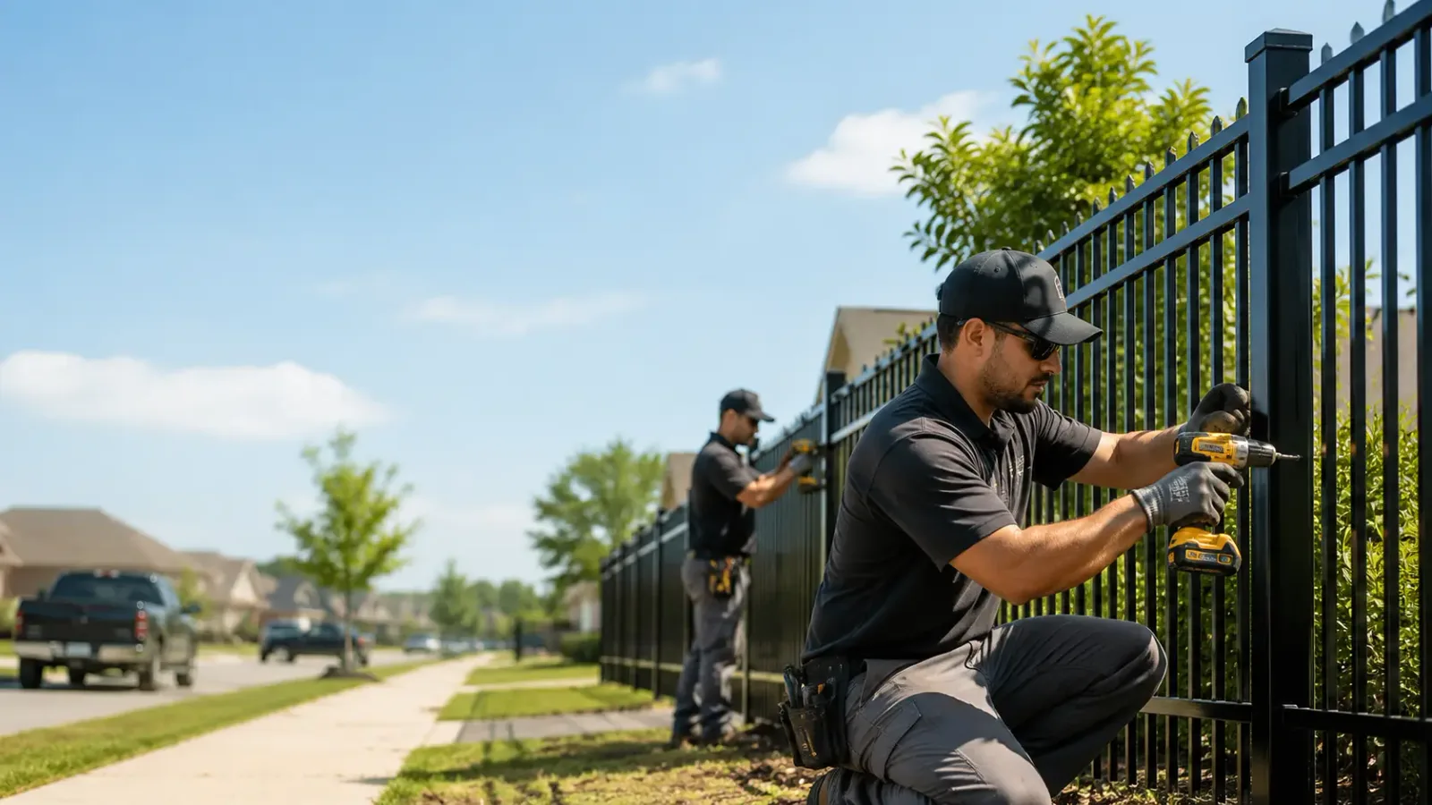 Metal Fence Installation in Williamsburg, VA
